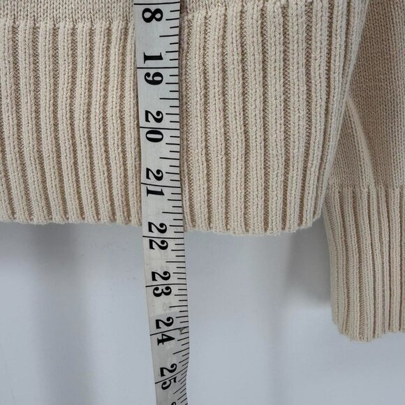 Everlane Soft Cream Crew Neck Sweater Size S - Picture 5 of 6